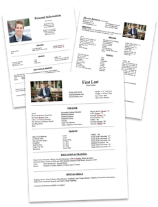 theater resume template free